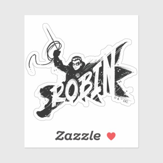 Robin Ink Brush Name Aufkleber (Blatt)