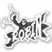 Robin Ink Brush Name Aufkleber (Vorderseite)