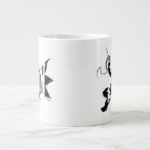 Robin Ink Brush Name Jumbo-Tasse (Vorderseite)