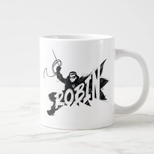 Robin Ink Brush Name Jumbo-Tasse (Rechts)