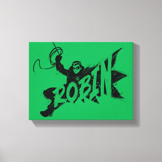 Robin Ink Brush Name Leinwanddruck (Vorderseite)