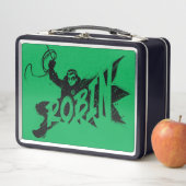 Robin Ink Brush Name Metall Brotdose (Beispiel)