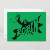 Robin Ink Brush Name Postkarte (Vorne/Hinten)