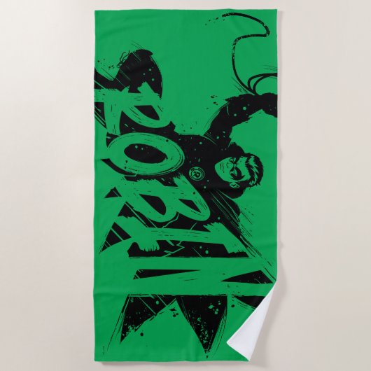 Robin Ink Brush Name Strandtuch (Vorderseite)