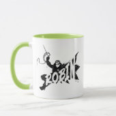 Robin Ink Brush Name Tasse (Links)