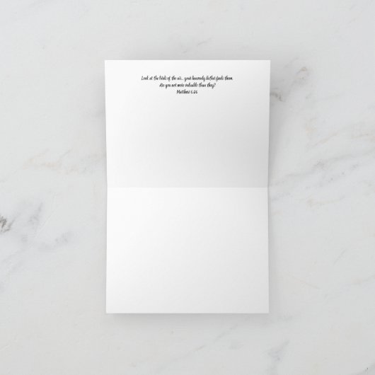 Robin Inspirational Note Card Karte (Innenseite)