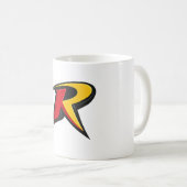 Robin inspiriertes Logo  Kaffeetasse (VorderseiteRechts)