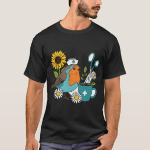 Robin-Kaffeetasse und Nurschere Geschenk T-Shirt