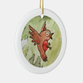 Robin Keramik Ornament (Rechts)