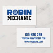 Robin Mechanic Business Card Visitenkarte (Vorne/Hinten)