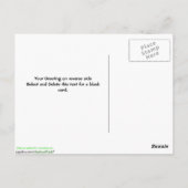 Robin mit Chicks Postkarte (Rückseite)