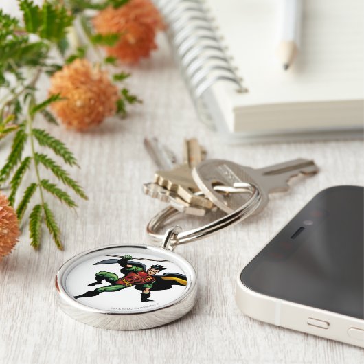 Robin mit Personal Schlüsselanhänger (Seite)