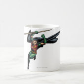 Robin mit Personal - Sprung Kaffeetasse (Mittel)