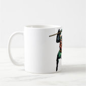 Robin mit Personal - Sprung Kaffeetasse (Links)