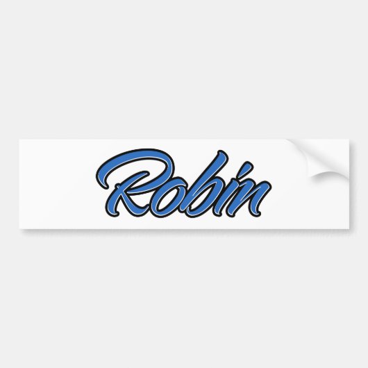 Robin Name blue Aufkleber Sticker Autoaufkleber (Vorne)