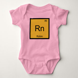 Robin Name Chemie Element Periodensystem Baby Strampler