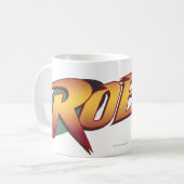 Robin Name Logo Kaffeetasse (Vorderseite Links)