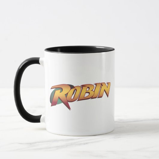 Robin Name Logo Tasse (Links)
