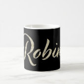 Robin Name whitegold Tasse Teetasse Kaffeetasse (Mittel)