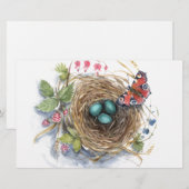Robin Nest Briefpapier (Vorne/Hinten)