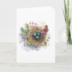 Robin Nest Feiertagskarte