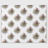 Robin Nest Geschenkpapier (Flach)