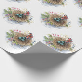 Robin Nest Geschenkpapier (Ecke)