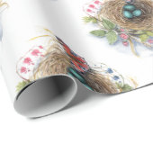 Robin Nest Geschenkpapier (Rolleneckpunkt)