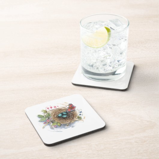 Robin Nest Getränkeuntersetzer (Rechte Seite)