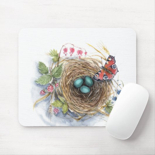 Robin Nest Mousepad (Mit Mouse)