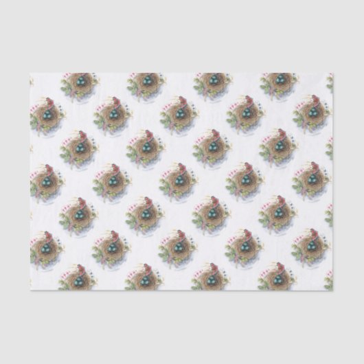 Robin Nest Seidenpapier (Vorderseite)