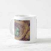 Robin Nest und Eier Kaffeetasse (Vorderseite Links)