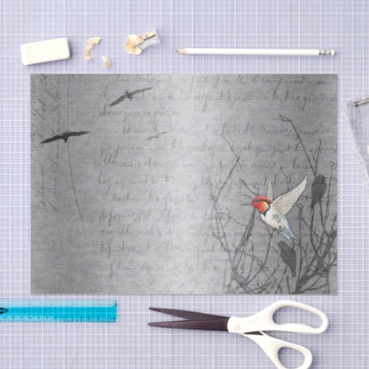 Robin nimmt Flight Seidenpapier (Handwerk)