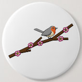 Robin on Sakura Button (Vorderseite)