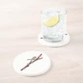 Robin on Sakura Getränkeuntersetzer (Seite)