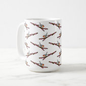 Robin on Sakura Kaffeetasse (Vorderseite Links)