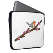 Robin on Sakura Laptopschutzhülle (Vorne Rechts)