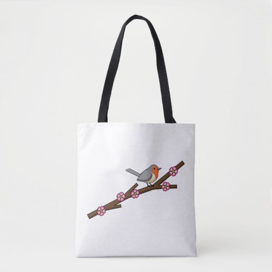 Robin on Sakura Tasche (Vorderseite)