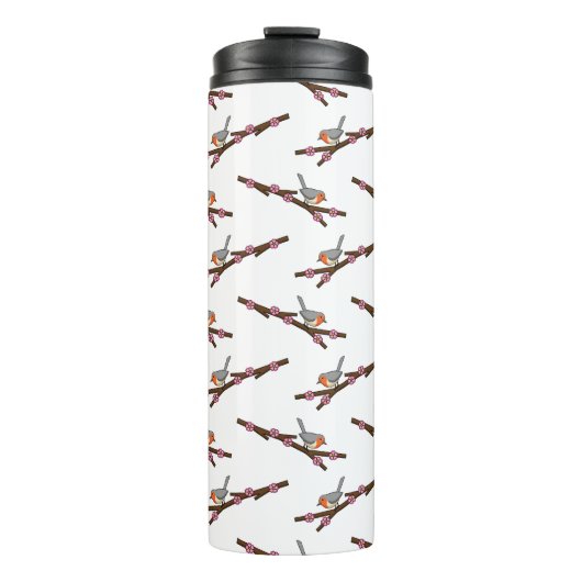 Robin on Sakura Thermosbecher (Vorderseite)