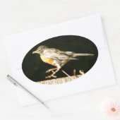 Robin Ovaler Aufkleber (Umschlag)