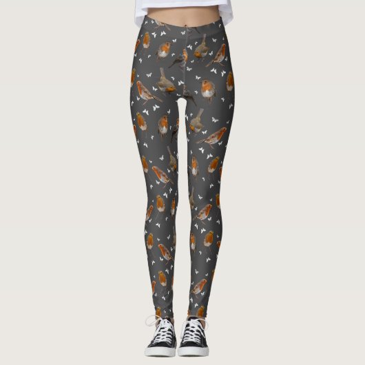 Robin Party Leggings (Dunkelgrau) (Vorderseite)