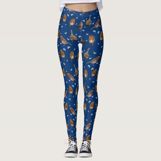 Robin Party Leggings (Marine) (Vorderseite)