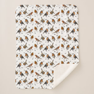 Robin Party Sherpa Blanket (Farbe auswählen) Sherpadecke