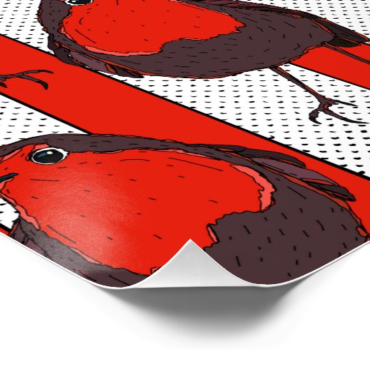 Robin Pattern Poster (Ecke)