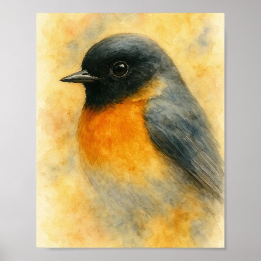 Robin Portrait Poster (Vorne)