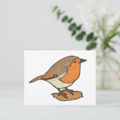 Robin Postkarte (Stehend Vorderseite)