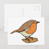 Robin Postkarte (Vorne/Hinten)