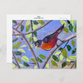 Robin Postkarte (Vorne/Hinten)