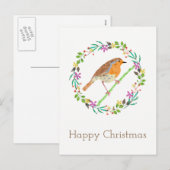 Robin Red Breast, Vogel von Weihnachten (Vorne/Hinten)