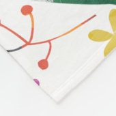 Robin Red Breast, Vogel von Weihnachten Fleecedecke (Ecke)